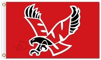Groothandel custom goedkope ncaa oostelijke washington eagles 3'x5 'polyester vlaggen logo
