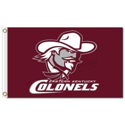 Großhandel benutzerdefinierte billige Ncaa östlichen Kentucky Colonels 3'x5 'Polyester Fahnen