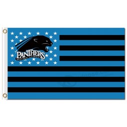 Großhandelskunden preiswerte ncaa östliche Illinois-Panther 3'x5 'Polyester-Flaggen naiton