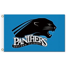 Großhandelskunden preiswerte ncaa östliche Illinois-Panther 3'x5 Polyesterflaggen