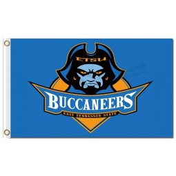 Großhandel benutzerdefinierte billig ncaa osten tennessee state buccaneers 3'x5 'polyester fahnen classic