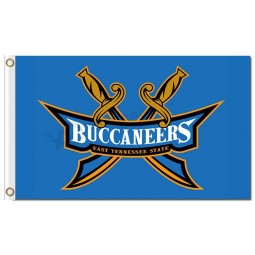 Großhandelskunden preiswerte ncaa Ost tennessee Zustand buccaneers 3'x5 Polyesterflaggen blau