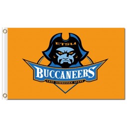 Großhandel benutzerdefinierte billig ncaa osten tennessee state buccaneers 3'x5 'polyester fahnen orange