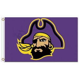 Wholesale custom cheap NCAA East Carolina Pirates 3'x5' polyester flags