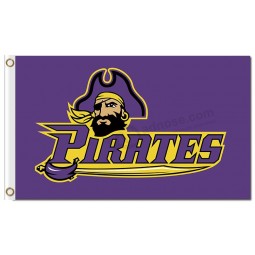 Wholesale custom cheap NCAA East Carolina Pirates 3'x5' polyester flags