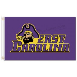 Wholesale custom cheap NCAA East Carolina Pirates 3'x5' polyester flags