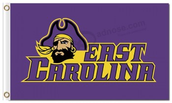 Wholesale custom cheap NCAA East Carolina Pirates 3'x5' polyester flags