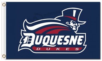 批发定制廉价ncaa duquesne公爵3'x5'聚酯标志