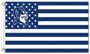도매 주문 싸구려 ncaa 공작 블루 악마 3'x5 '폴리 에스테르 국기 국가