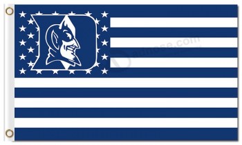 Wholesale custom cheap NCAA Duke Blue Devils 3'x5' polyester flags stars stripes