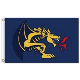 Großhandel benutzerdefinierte billige Ncaa Drexel Drachen 3'x5 'Polyester Flaggen Logo