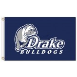 Großhandel benutzerdefinierte billige Ncaa Drake Bulldogs 3'x5 'Polyester Fahnen