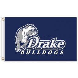 Großhandel benutzerdefinierte billige Ncaa Drake Bulldogs 3'x5 'Polyester Fahnen