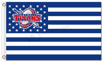 Groothandel custom goedkope ncaa detroit genade titans 3'x5 'polyester vlaggen nationale