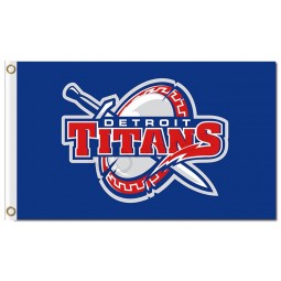 Großhandelskunden preiswerte ncaa detroit barmherzige Titans 3'x5 Polyesterflaggen