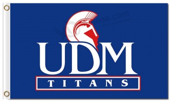 Wholesale custom cheap NCAA Detroit Mercy Titans 3'x5' polyester flags UDM