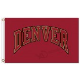 Großhandel benutzerdefinierte billig ncaa denver pioniere 3'x5 'polyester flag denver