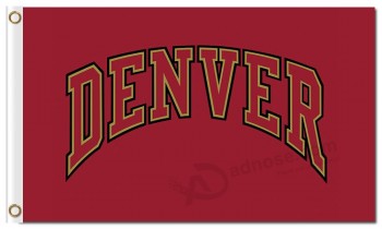 Wholesale custom cheap NCAA Denver Pioneers 3'x5' polyester flags Denver