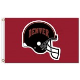 Großhandel benutzerdefinierte billige Ncaa Denver Pioniere 3'x5 'Polyester Flaggen Helm