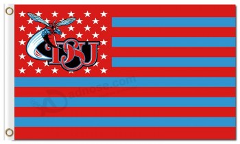 Ncaa delaware état frelons 3'x5 'polyester drapeaux national à vFinre