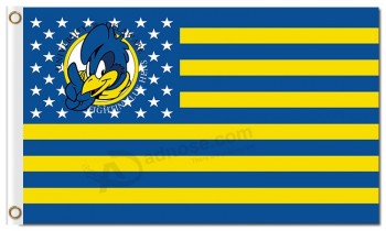 Ncaa delaware fightin'blue galinhas 3'x5 'bandeiras de poliéster nacionais para vFima