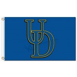 Ncaa delaware fightin'blue hennen 3'x5 'polyester fahnen ud zu verkaufen