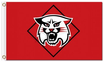 Logo de banderas de poliéster de 3 'x 5' de los gatos monteses salvajes de ncaa davidson para la venta