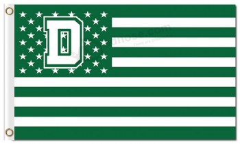 Ncaa darthmouth grand vert 3'x5 'polyester drapeaux étoiles et rayures à vFinre