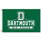 Ncaa Darthmouth große grüne 3'x5 'Polyester Fahnen d mit Team Name zum Verkauf