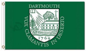 Ncaa Darthmouth große grüne 3'x5 'Polyester Flaggen zum Verkauf