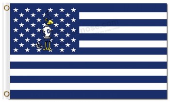 Custom cheap NCAA Creighton Bluejays 3'x5' polyester flags blue stars and stripes