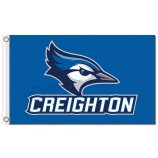 Benutzerdefinierte billig ncaa creighton bluejays 3'x5 'polyester fahnen