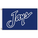 Benutzerdefinierte billige ncaa creighton bluejays 3'x5 'Polyester Fahnen Eicheln
