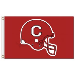 Kundenspezifischer preiswerter ncaa cornell großer roter 3'x5 Polyesterflaggenhelm