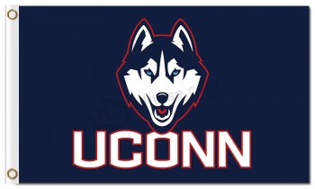 NCAA Connecticut Huskies 3'x5' polyester flags UCONN for sale