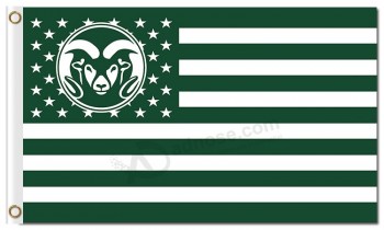 Ncaa colorado état béliers 3'x5 'polyester drapeaux étoiles rayures à vFinre