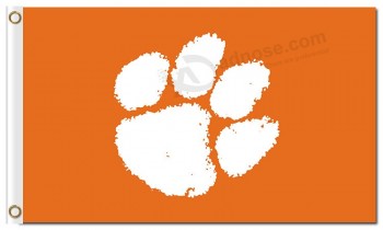 Ncaa clemson tiger 3'x5 'полиэстер флаги оранжевые для продажи