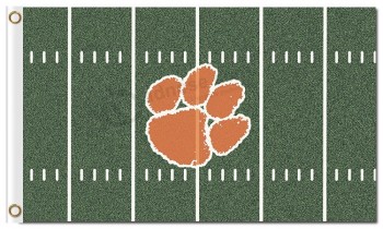 NCAA Clemson Tiger 3'x5' polyester flags green ground for sale