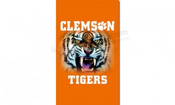 NCAA Clemson Tiger 3'x5' polyester flags vertical for sale