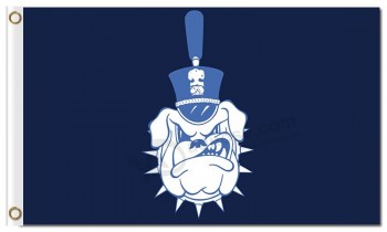 Aangepaste goedkope ncaa citadel bulldogs 3'x5 'polyester vlaggen logo