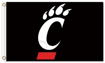 Custom cheap NCAA Cincinnati Bearcats 3'x5' polyester flags logo