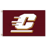 Benutzerdefinierte hoch-Ende ncaa central michigan chippewas 3'x5 'Polyesterfahnen c