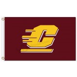 Benutzerdefinierte hoch-Ende ncaa central michigan chippewas 3'x5 'Polyesterfahnen c