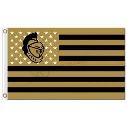 Benutzerdefinierte hoch-Ende ncaa central florida goldene ritter 3'x5 'polyester fahnen sterne streifen
