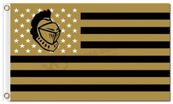 Custom high-end NCAA Central Florida Golden Knights 3'x5' polyester flags stars stripes