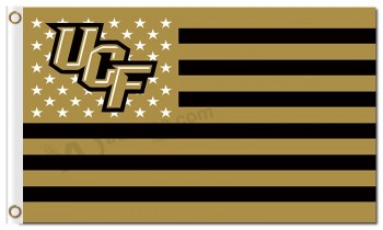 カスタムハイ-終わりのncaa中央フロリダ黄金の騎士3'x5 'ポリエステル私たち国旗