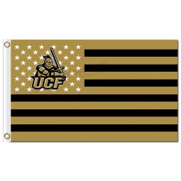 Benutzerdefinierte hoch-Ende ncaa central florida goldene ritter 3'x5 'polyester fahnen national