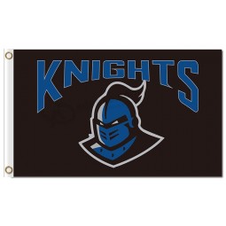 Benutzerdefinierte hoch-Ende ncaa central florida golden ritter 3'x5 'polyester fahnen schwarz
