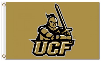 Custom high-end NCAA Central Florida Golden Knights 3'x5' polyester flags