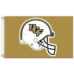 Benutzerdefinierte hoch-Ende ncaa central florida golden ritter 3'x5 'polyester fahnen helm